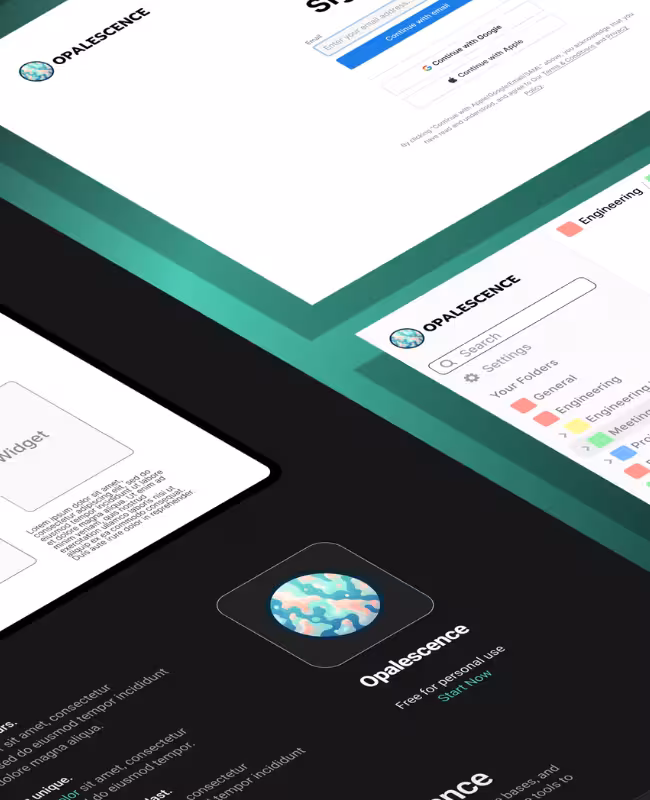 Productivity Website Wireframe